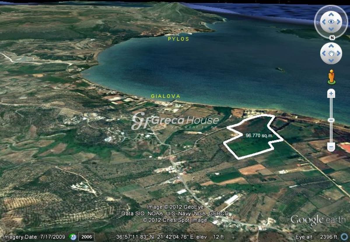 Οικοδομήσιμο Παραθαλάσσιο Οικόπεδο 96.770 τ.μ. στη Γιάλοβα, Πύλος – Ιδανική Επενδυτική Ευκαιρία - Φωτογραφία 5