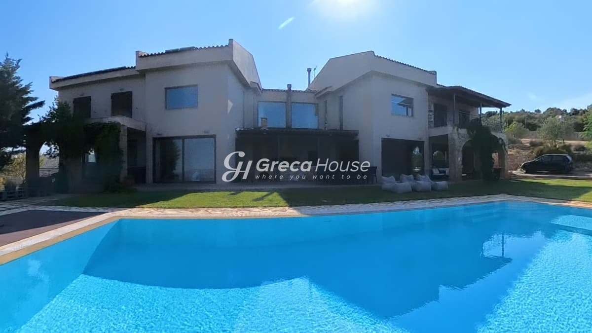 Luxury 540 sq.m. Villa with Pool and Energy Autonomy in Kalamos – Private Paradise with Sea View - Photo 1