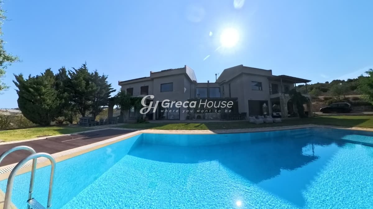 Luxury 540 sq.m. Villa with Pool and Energy Autonomy in Kalamos – Private Paradise with Sea View - Photo 35