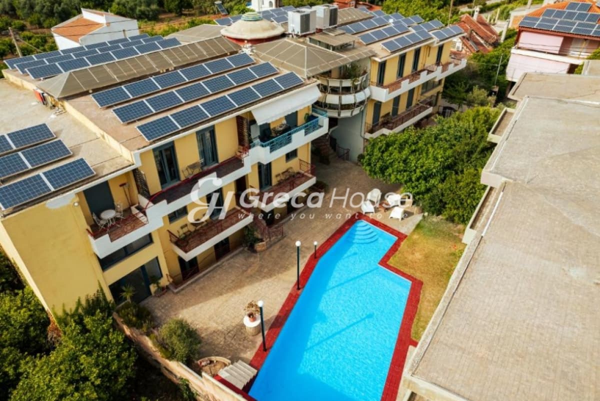 Furnished Hotel Complex with Pool, Sea View for Sale in Aigio – Valimitika - Photo 13