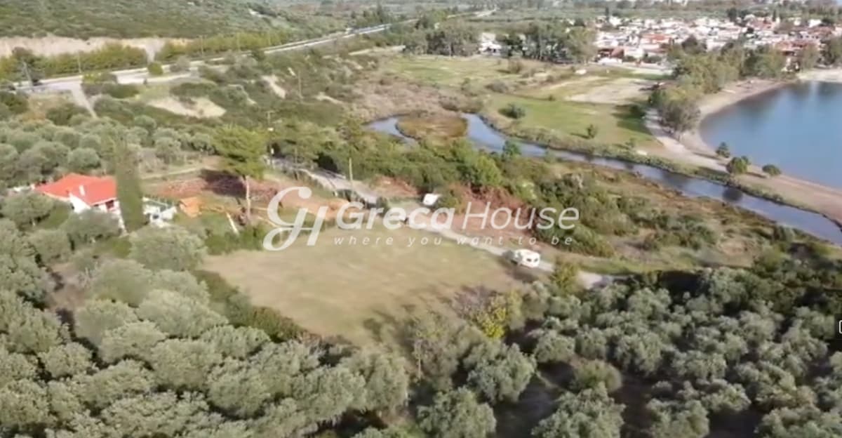 Beachfront Plot for Sale, 2,200 sq.m. in Achladi – 43m Frontage, Building Permit - Photo 2