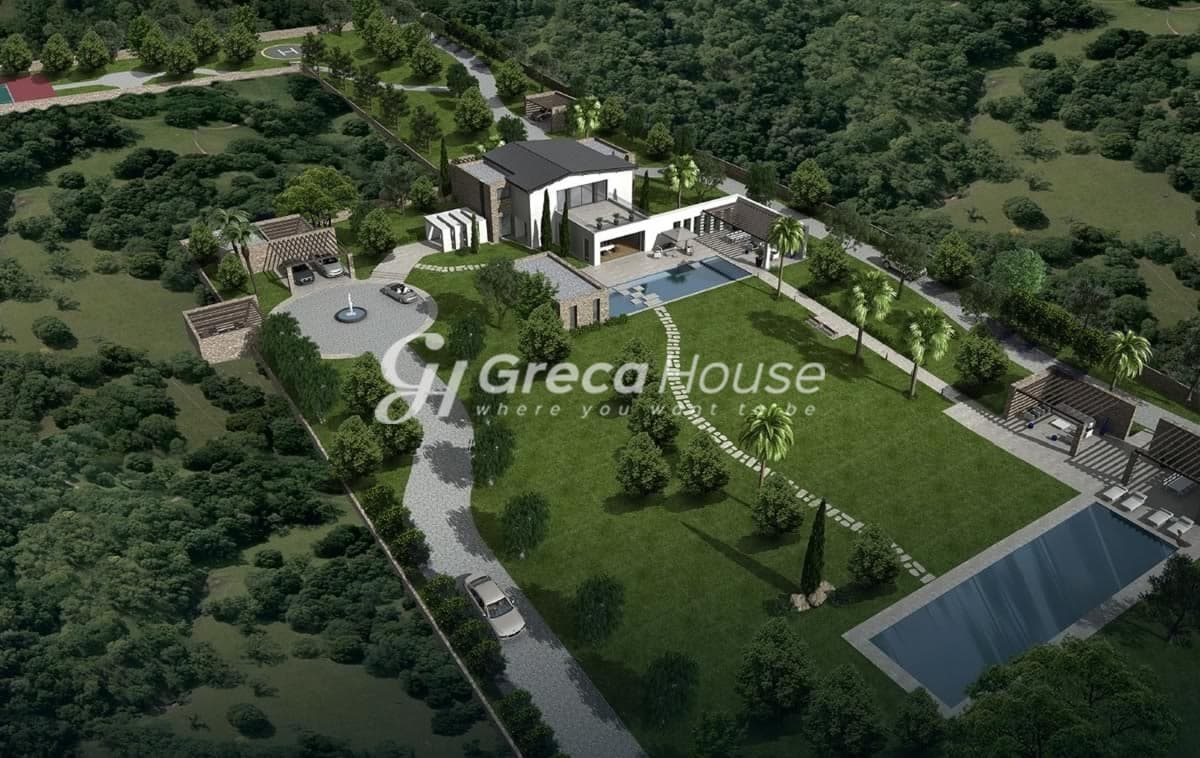 Σαρωνίδα: Παραθαλάσσια Βίλα 680 τ.μ. σε Οικόπεδο 13.000 τ.μ., 80 μ. από τη Θάλασσα, με Ελικοδρόμιο. - Φωτογραφία 1