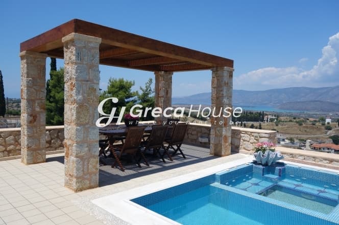 Πολυτελής Βίλα με Θέα Θάλασσα, Πισίνα & Γήπεδο Τένις στο Κρανίδι, Αργολίδα - Φωτογραφία 10