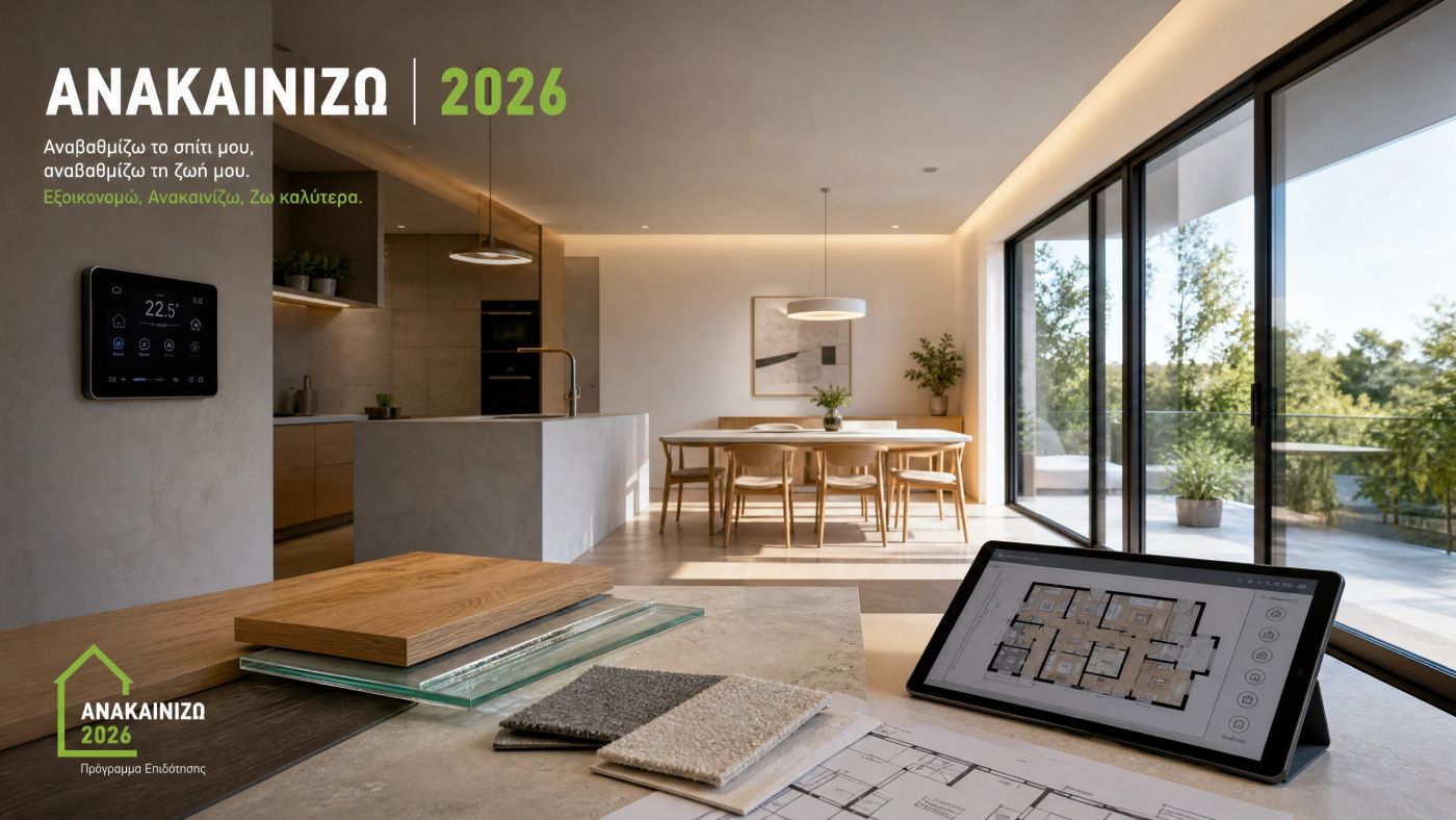 Modern renovated house with energy upgrade, smart thermostat and renovation plans for the Renovate 2026 program